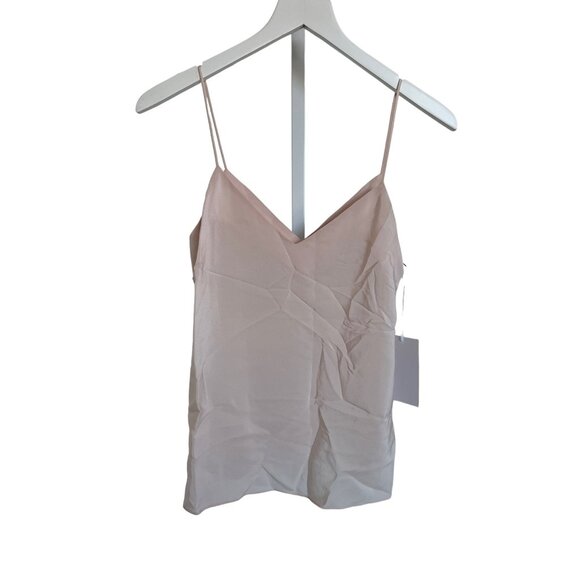 Amanda Uprichard Bourbon Blush Pink V-Neck Cami Silk - Picture 3 of 6
